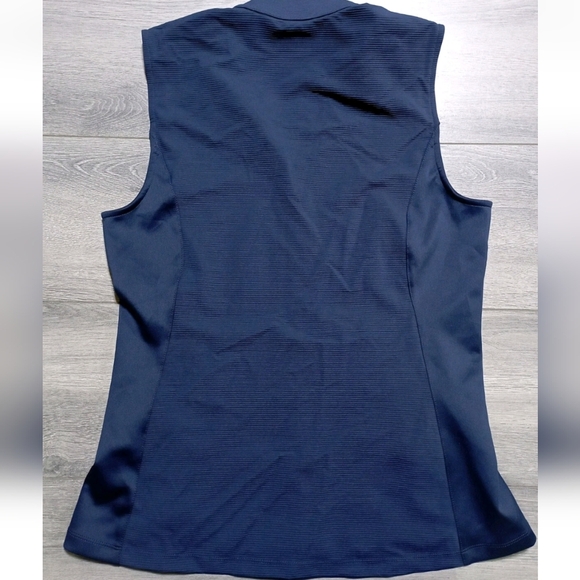 NWT Greg Norman Ribbed Vest Womens- Pockets - Navy M - Picture 3 of 6
